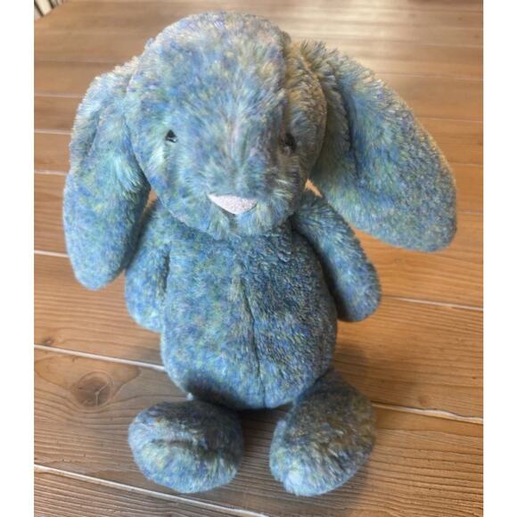 Jellycat Toys Jellycat Bashful Luxe Bunny Azure Plush Blue Stuffed